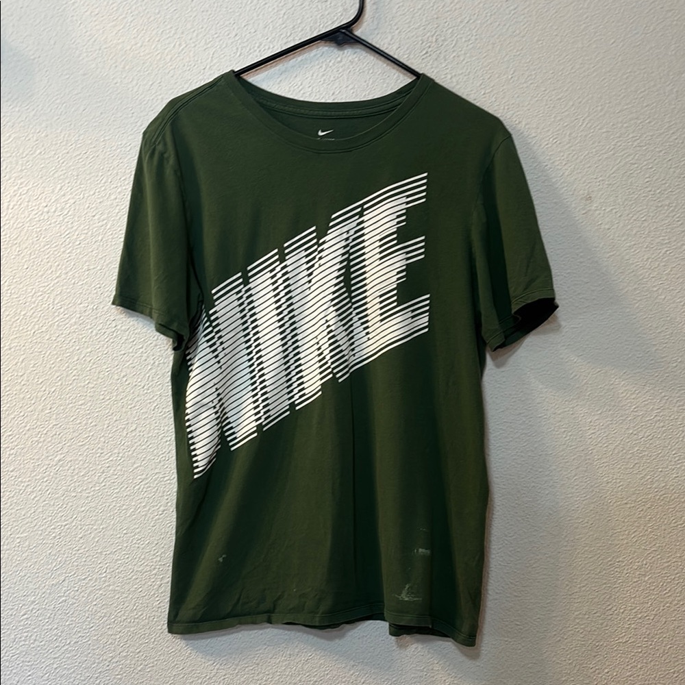 Nike Green Short Sleeve Tees Athletic Casual Wear